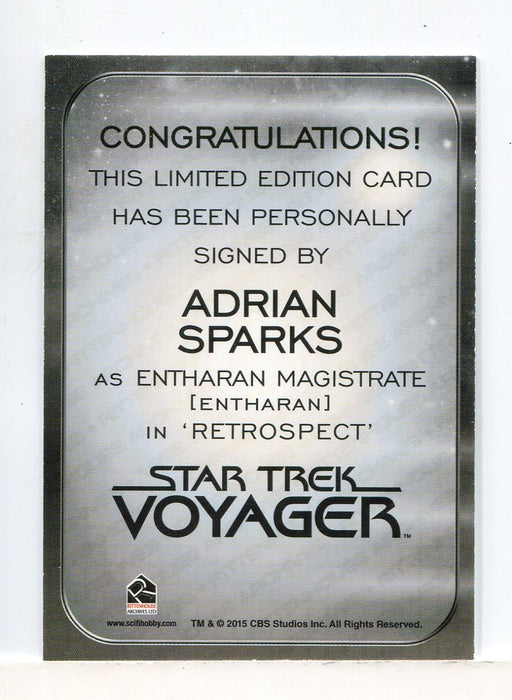 Star Trek 2026 Connections Adrian Sparks as Magistrate Autograph Card - TvMovieCards.com