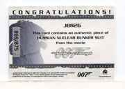 James Bond Mission Logs Russian Bunker Suit Relic Costume Card JBR26 #869/875 - TvMovieCards.com