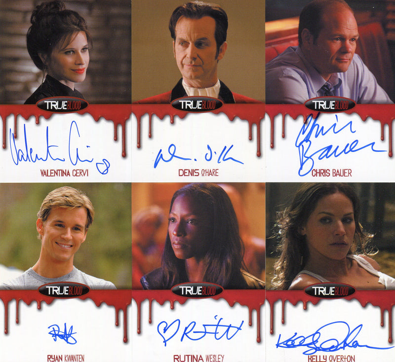 True Blood Season 6 Collector's Set 10 Autograph Cards plus 20 Base Cards - TvMovieCards.com