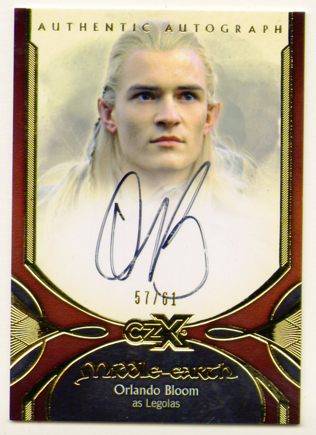 CZX Middle Earth Orlando Bloom as Legolas Autograph Card OB-L3 ...