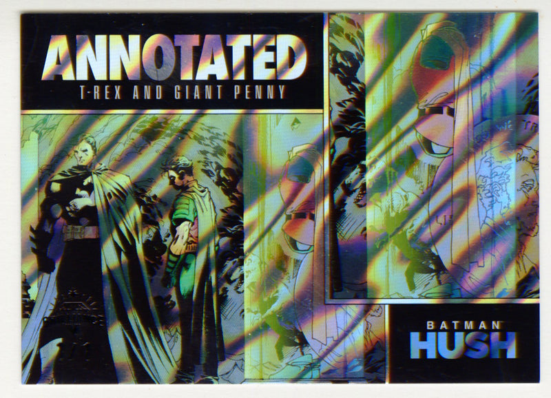 2025 Cryptozoic Batman Hush Essentials Annotated Covers A8 Black Brilliance Card - TvMovieCards.com