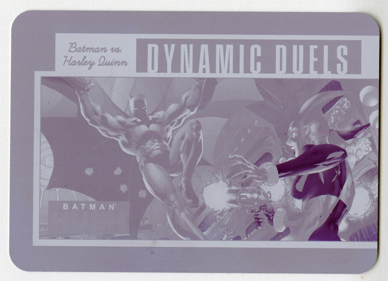 2025 Batman Hush Essentials Magenta Printing Plate DD4 Batman vs. Harley Quinn - TvMovieCards.com