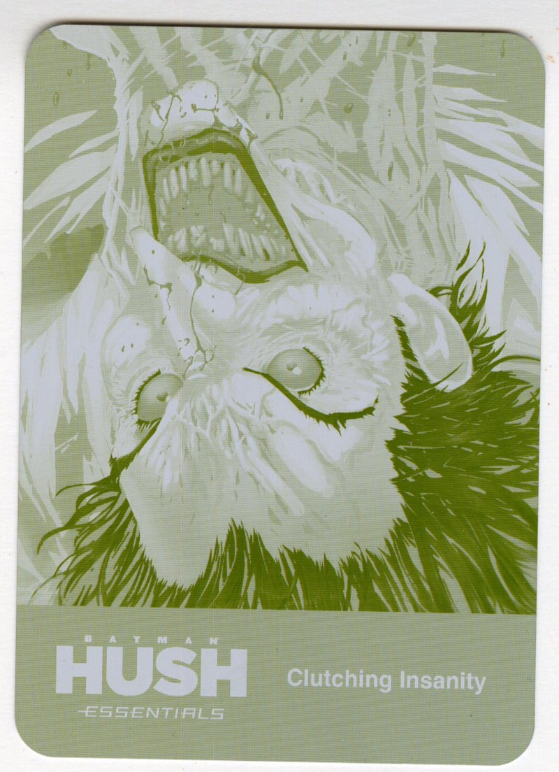 2025 Batman Hush Essentials Yellow Printing Plate #37 Clutching Insanity Joker - TvMovieCards.com