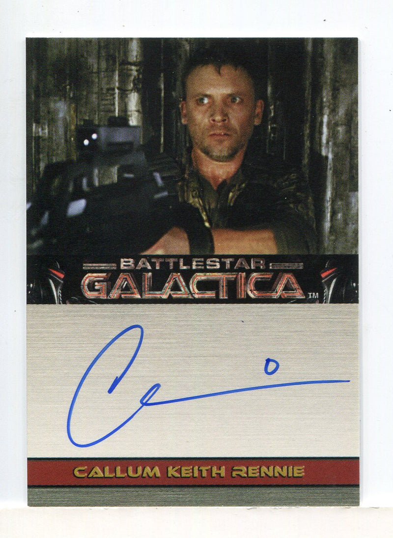 Battlestar Galactica Premiere Edition Callum Keith Rennie Album Autograph Card - TvMovieCards.com