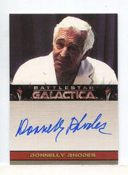 Battlestar Galactica Season Two Donnelly Rhodes Autograph Card - TvMovieCards.com