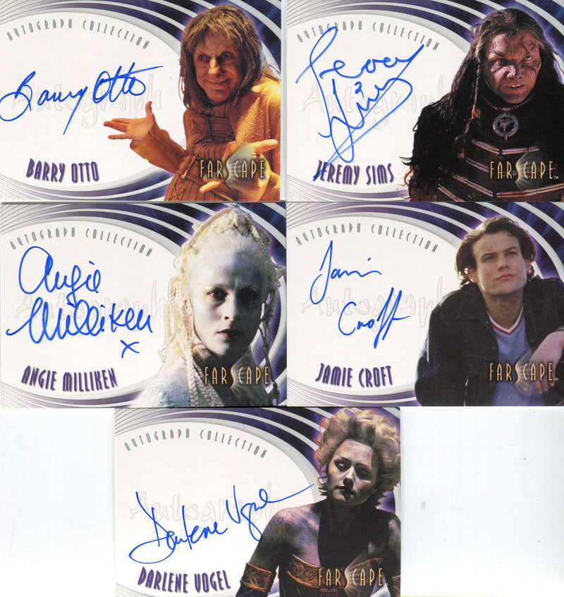 Farscape Through the Wormhole Autograph Card Lot 5 Different Cards - TvMovieCards.com