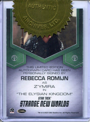 Star Trek Strange New World S2 Rebecca Romijn 9 Case Incentive Autograph Card - TvMovieCards.com