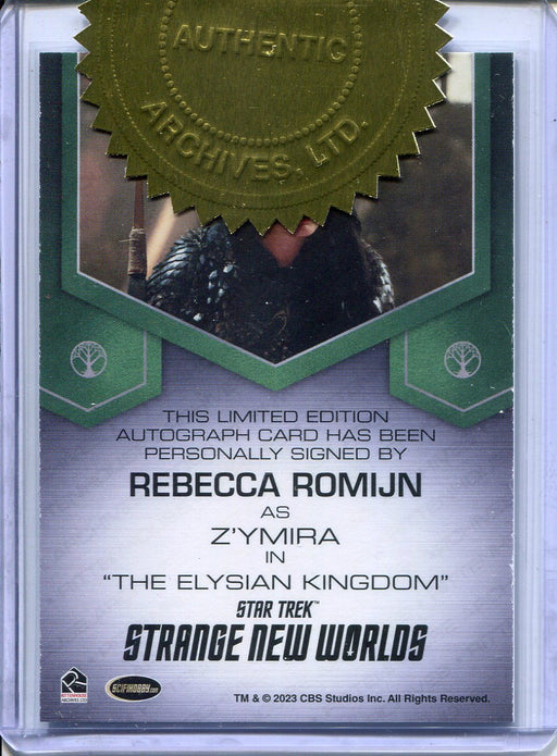 Star Trek Strange New World S2 Rebecca Romijn 9 Case Incentive Autograph Card - TvMovieCards.com