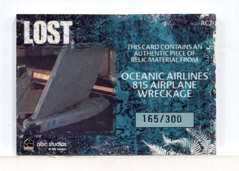 Lost Relics Oceanic 815 Airplane Wreckage Variant Relic Prop Card RC2 #165/300