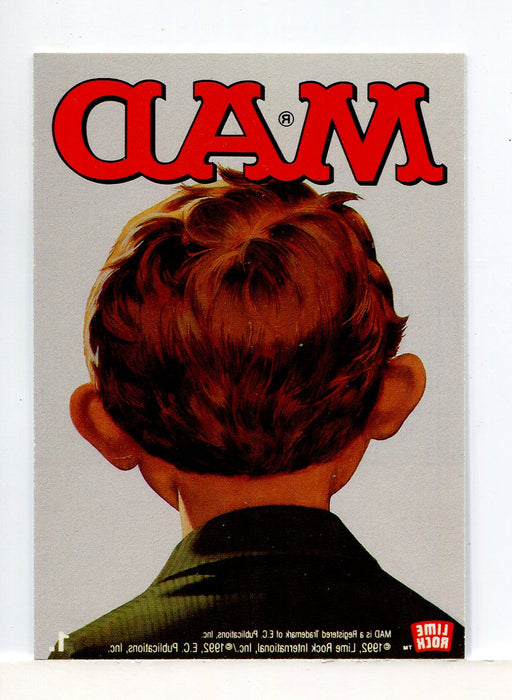 1992 Mad Magazine Series 1 Alfred E. Newman Hologram Chase Card Lime Rock