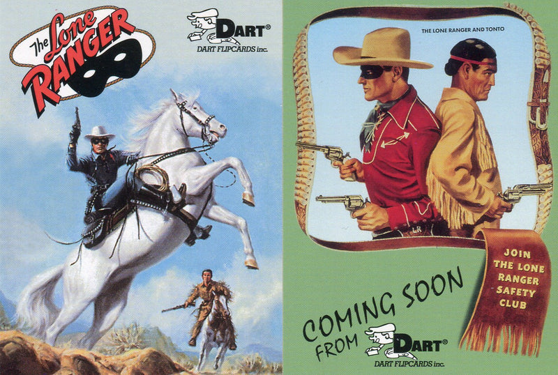 Lone Ranger Promo Card Set P1 and P2 Dart Flipcards 1997 - TvMovieCards.com
