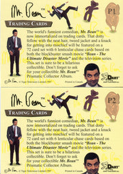 Mr. Bean Movie Promo Card Set P1 and P2 Dart Flipcards 1998 - TvMovieCards.com