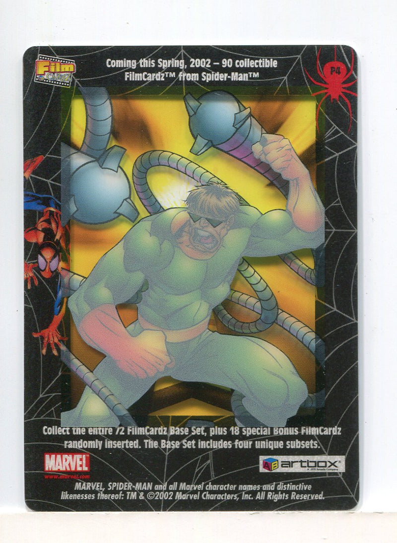 2002 Spider-Man FilmCardz Promo Card P4 Artbox - TvMovieCards.com