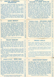 1962 Space-Pak 10 Card Set Space Library Complete NASA The Space Race Vintage - TvMovieCards.com