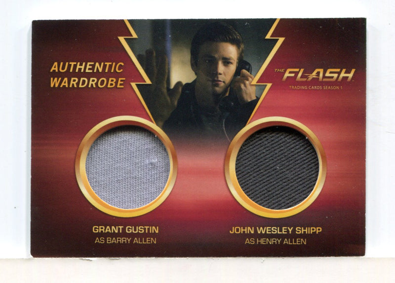Flash Season 1 Dual Wardrobe Costume Card DM2 Grant Gustin & John Wesley Shipp - TvMovieCards.com