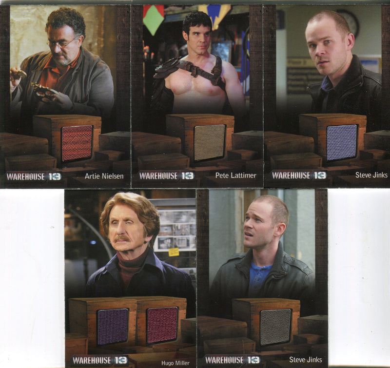 Warehouse 13 Premium Packs Season 4 The Men Costume Card Lot 5 Cards - TvMovieCards.com