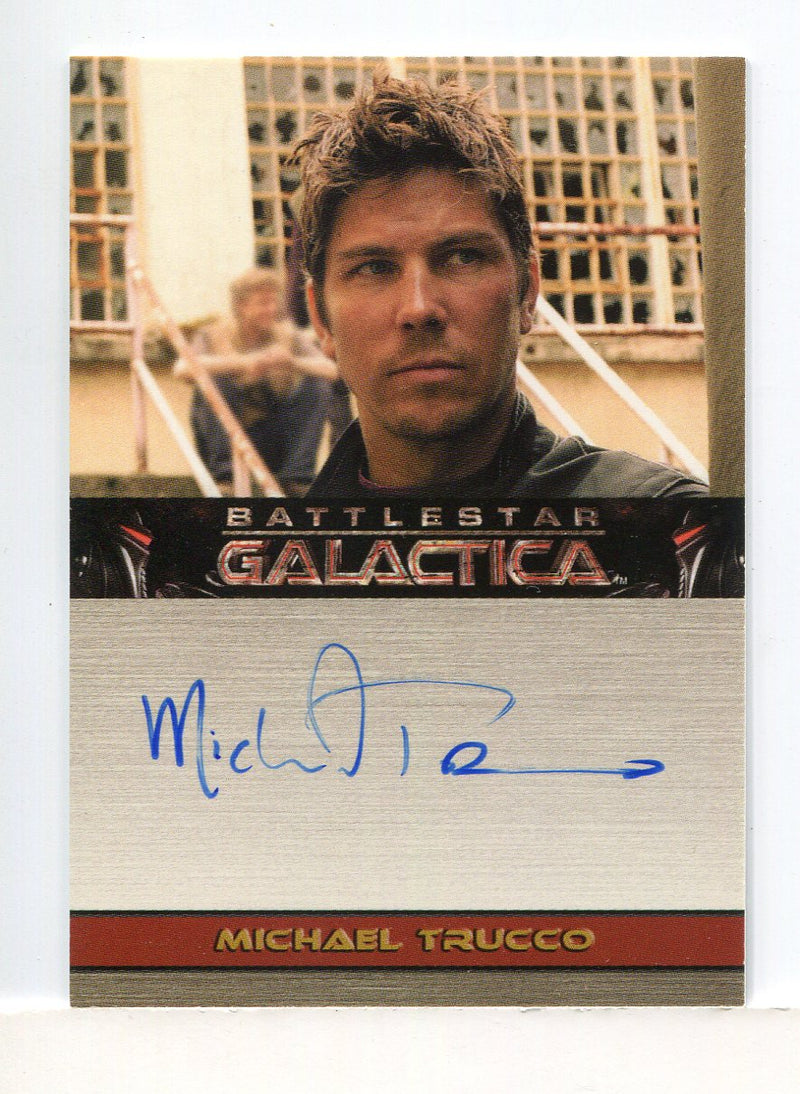 Battlestar Galactica Season Two Michael Trucco Autograph Card - TvMovieCards.com