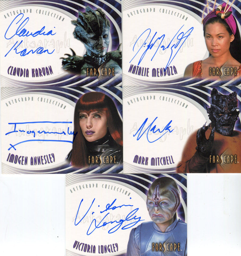 Farscape Through the Wormhole Autograph Card Lot 5 Cards - TvMovieCards.com