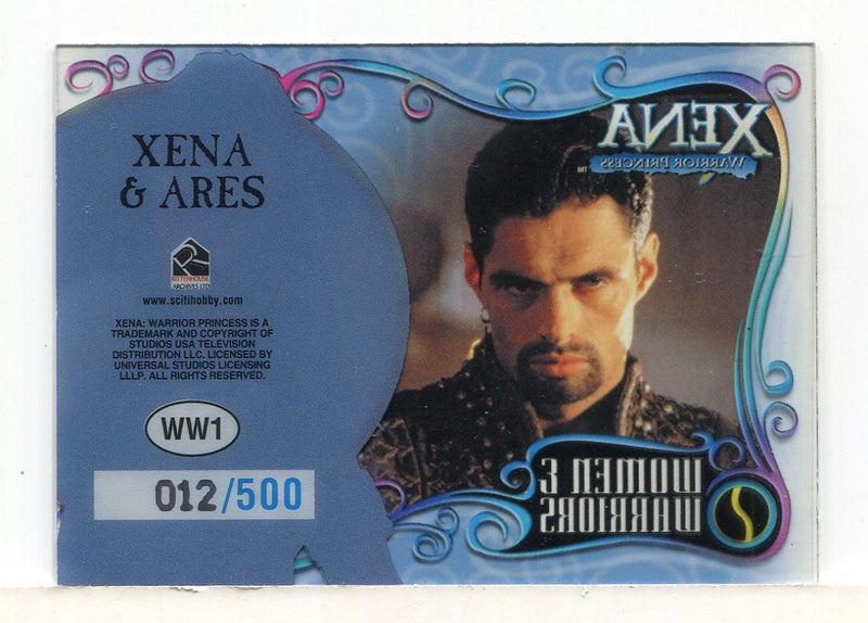 Xena Art & Images Women and Warriors Cell Chase Card WW1 #012/500 - TvMovieCards.com
