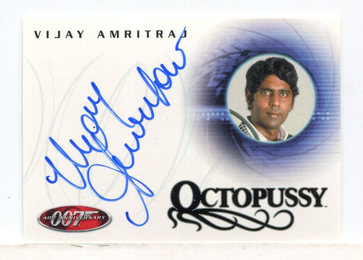 James Bond 40th Anniversary Vijay Amritraj Autograph Card A13 - TvMovieCards.com