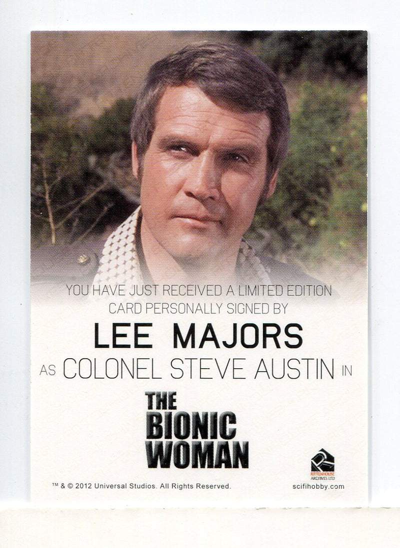Bionic Collection Lee Majors as Colonel Steve Austin Autograph Card - TvMovieCards.com