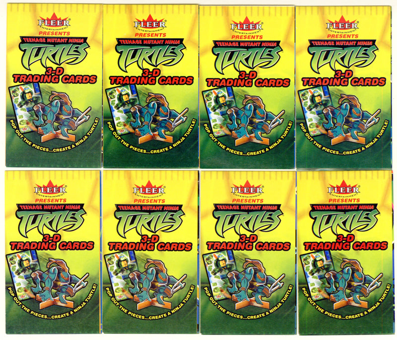 2003 Teenage Mutant Ninja Turtles Fleer 3-D Model Trading Card & Poster Puzzle Set - TvMovieCards.com