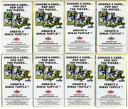 2003 Teenage Mutant Ninja Turtles Fleer 3-D Model Trading Card & Poster Puzzle Set - TvMovieCards.com