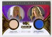 CZX Crisis on Infinite Earths DM11 Caity Lotz Katie Cassidy Dual Wardrobe Card - TvMovieCards.com