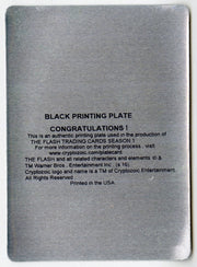 2016 Flash Season 1 Black Printing Plate Trading Card #42 A Short-Lived Return 1/1 - TvMovieCards.com
