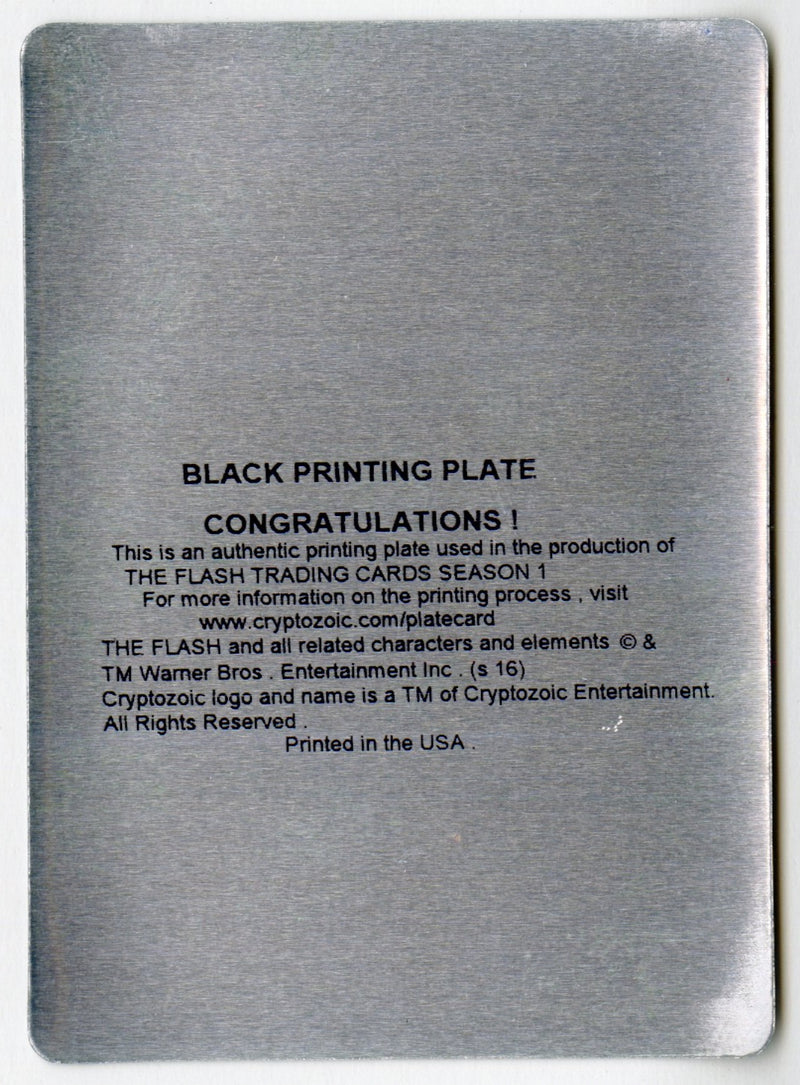 2016 Flash Season 1 Black Printing Plate Trading Card #42 A Short-Lived Return 1/1 - TvMovieCards.com
