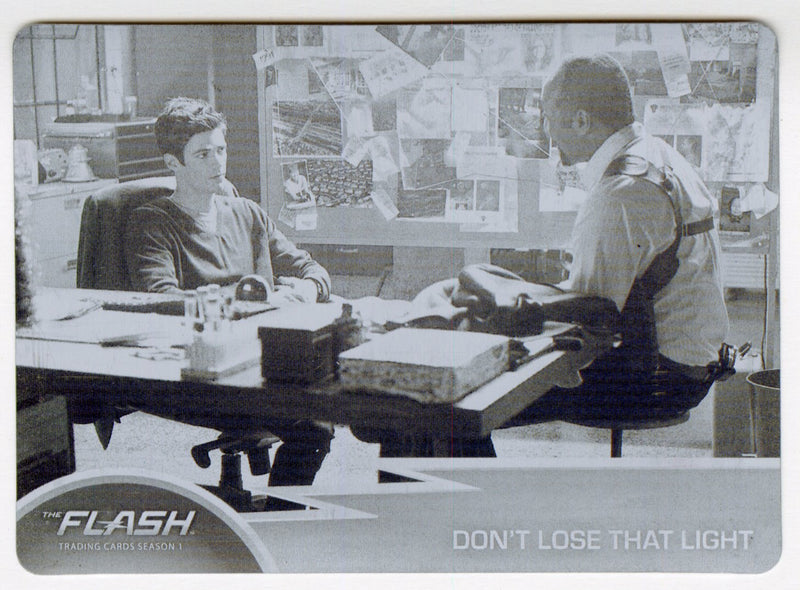 2016 Flash Season 1 Black Printing Plate Trading Card #27 Don't Lose That Light 1/1 - TvMovieCards.com