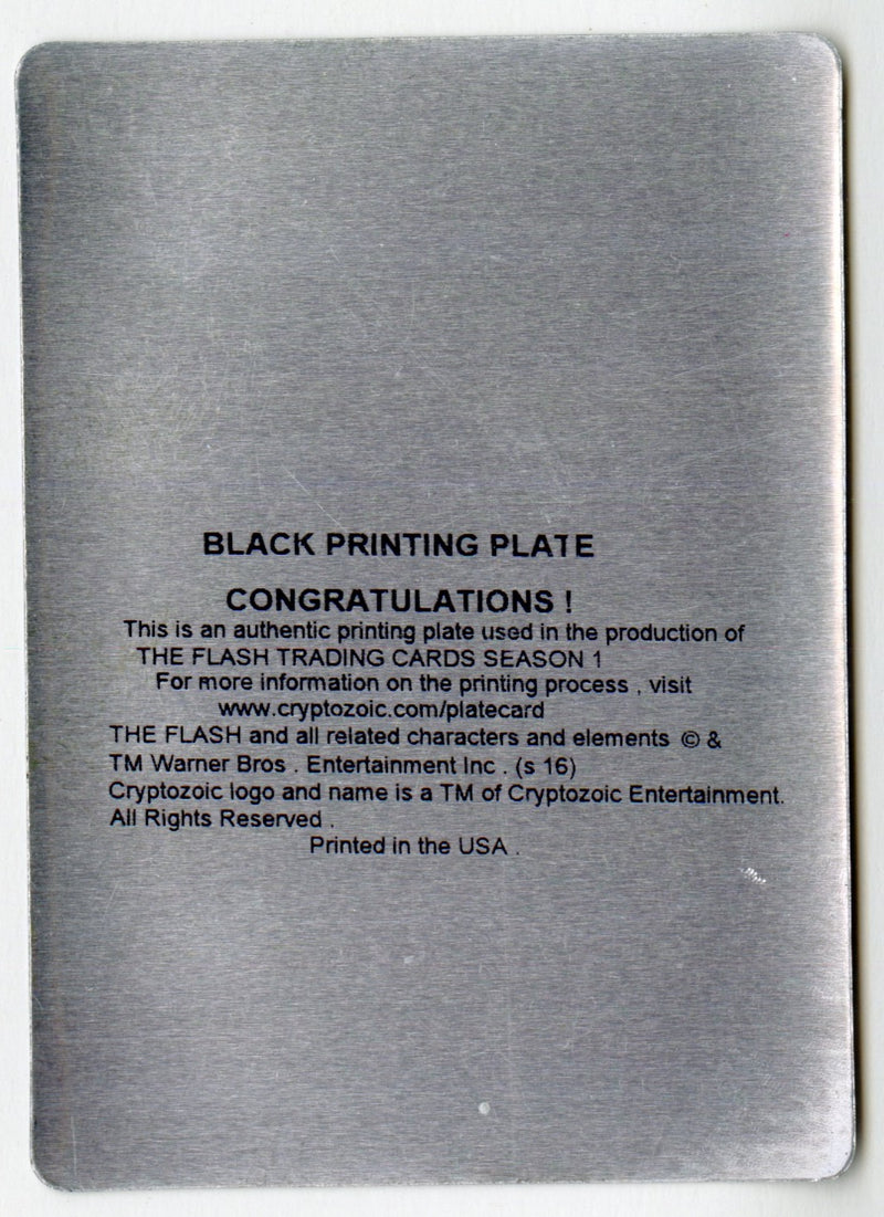 2016 Flash Season 1 Black Printing Plate Trading Card #27 Don't Lose That Light 1/1 - TvMovieCards.com