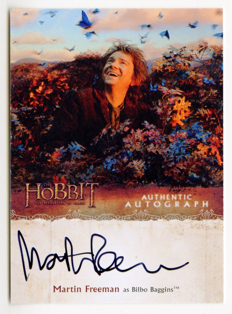 Hobbit Desolation of Smaug Martin Freeman as Bilbo Baggins Autograph Card MF - TvMovieCards.com