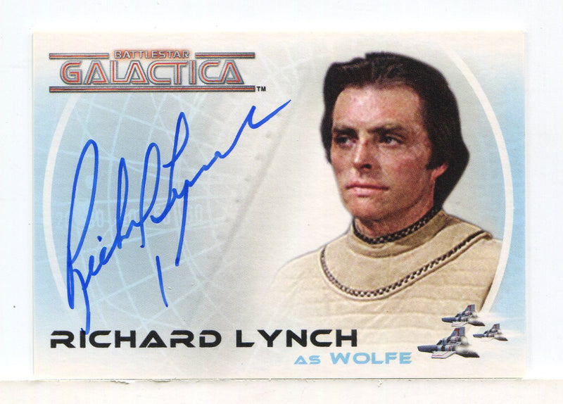 Battlestar Galactica Colonial Warriors Richard Lynch Autograph Card A24 - TvMovieCards.com