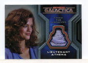 Battlestar Galactica Colonial Warriors Lieutenant Athena Costume Card CC12 - TvMovieCards.com