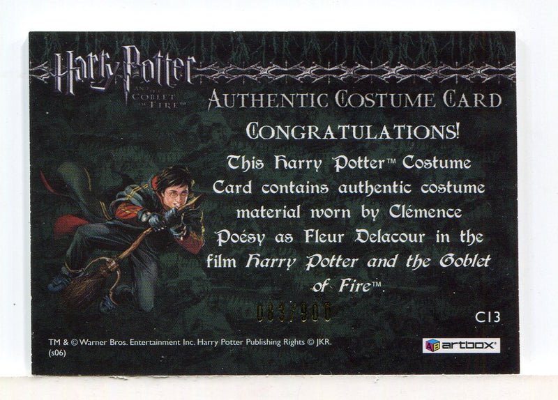 Harry Potter Goblet Fire Update Fleur Delacour Costume Card HP C13 #083/900 - TvMovieCards.com