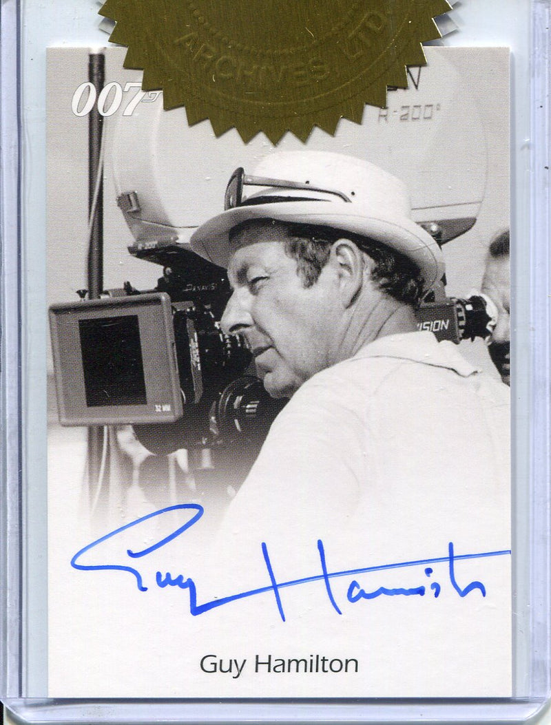 James Bond in Motion 2008 3 Case Dealer Incentive Guy Hamilton Autograph Card - TvMovieCards.com