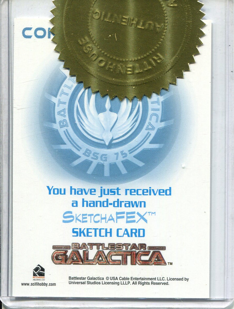 Battlestar Galactica Premiere Edition Sketch Card by Chris Henderson - TvMovieCards.com