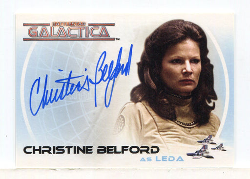 Battlestar Galactica Colonial Warriors Christine Belford Autograph Card A21 - TvMovieCards.com