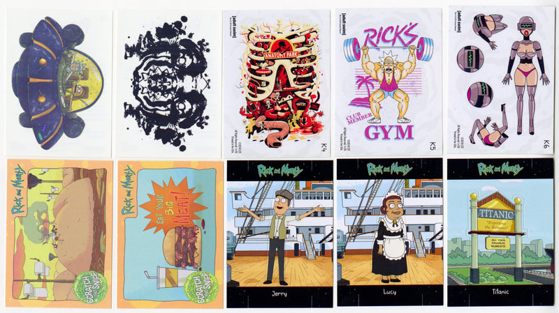 2018 Rick and Morty Season 1 Complete Retail Exclusive 10 Card Insert Set - TvMovieCards.com