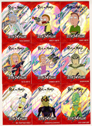 2019 Rick and Morty Season 2 CZ STR PWR Red Parallel Chase Card Set SP1 - SP9 - TvMovieCards.com