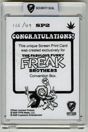 2025 Cryptozoic Fabulous Furry Freak Brothers SDCC Screen Print Card SP2 - TvMovieCards.com