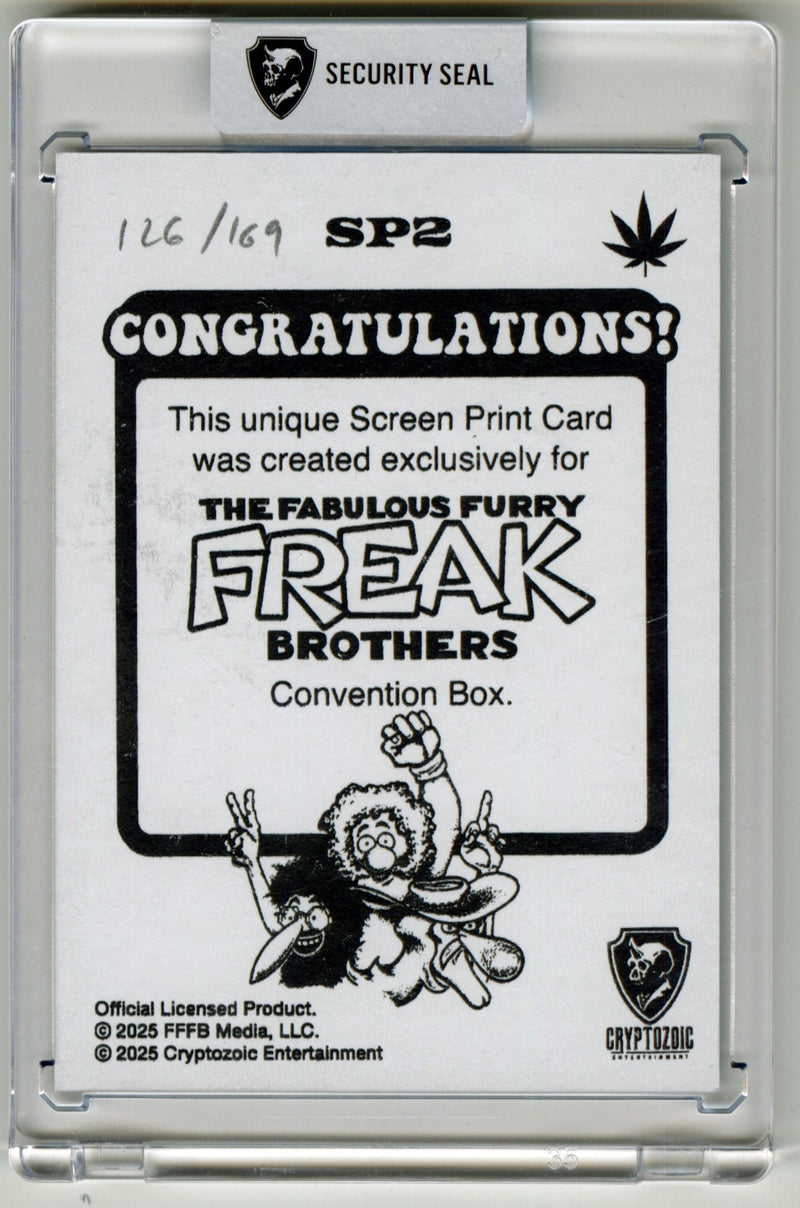2025 Cryptozoic Fabulous Furry Freak Brothers SDCC Screen Print Card SP2 - TvMovieCards.com