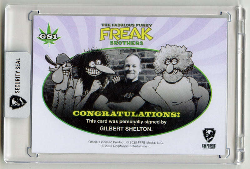 2025 Fabulous Furry Freak Brothers SDCC Gilbert Shelton Autograph Card GS1 - TvMovieCards.com