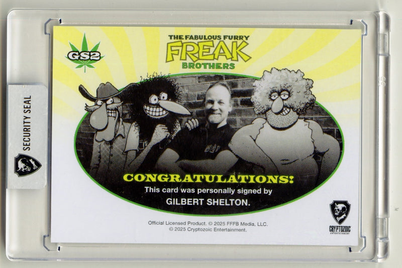 2025 Fabulous Furry Freak Brothers SDCC Gilbert Shelton Autograph Card GS2 - TvMovieCards.com