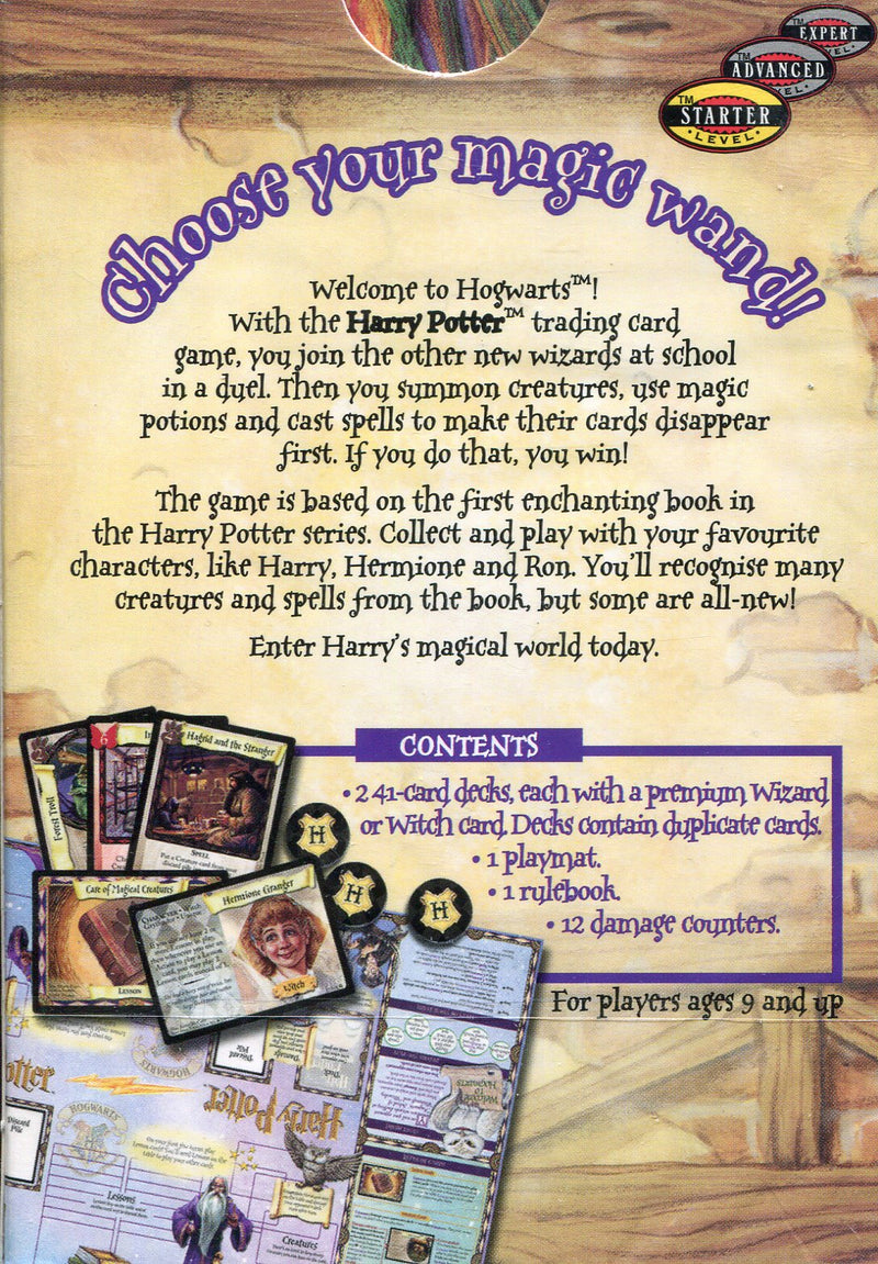 Harry Potter TCG Two Player Starter Set Deck Wizards of the Coast 2001 - TvMovieCards.com