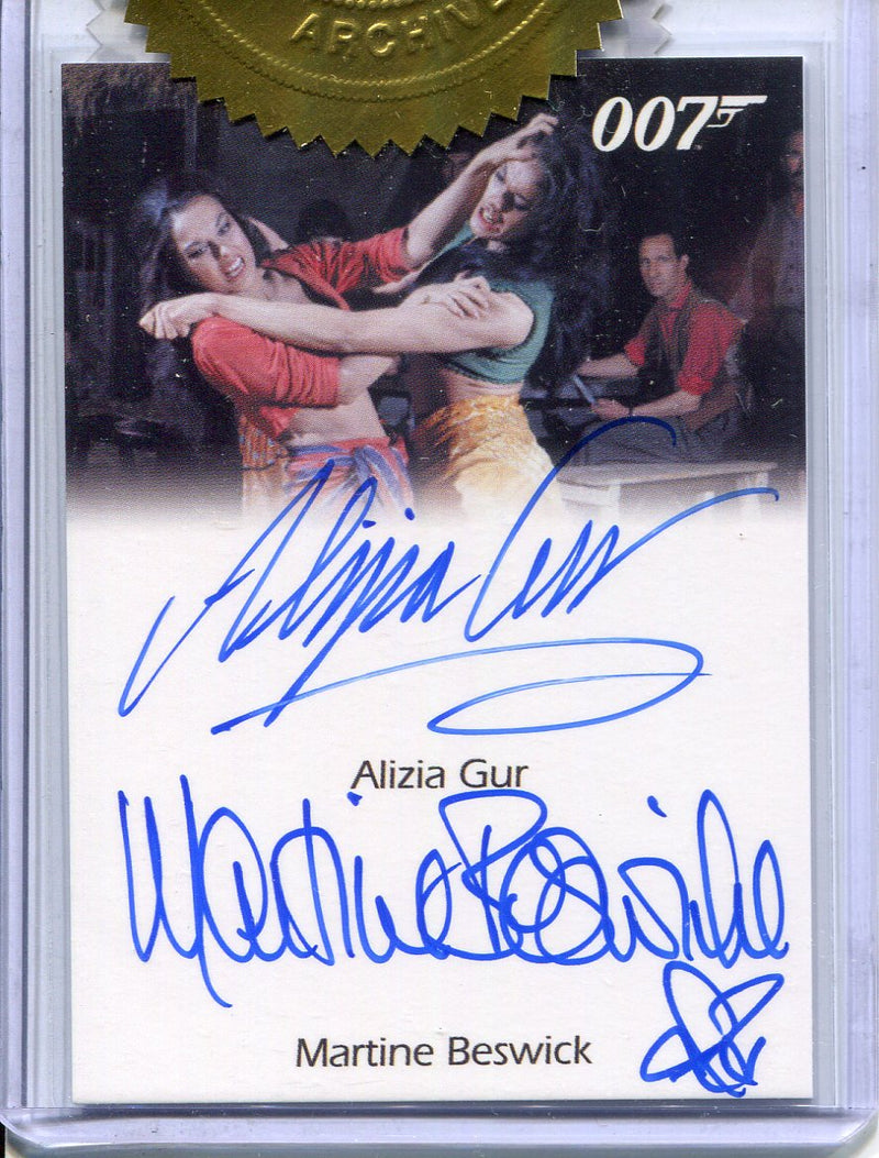 James Bond Archives Spectre Alizia Gur & Martine Beswick Dual Autograph Card - TvMovieCards.com