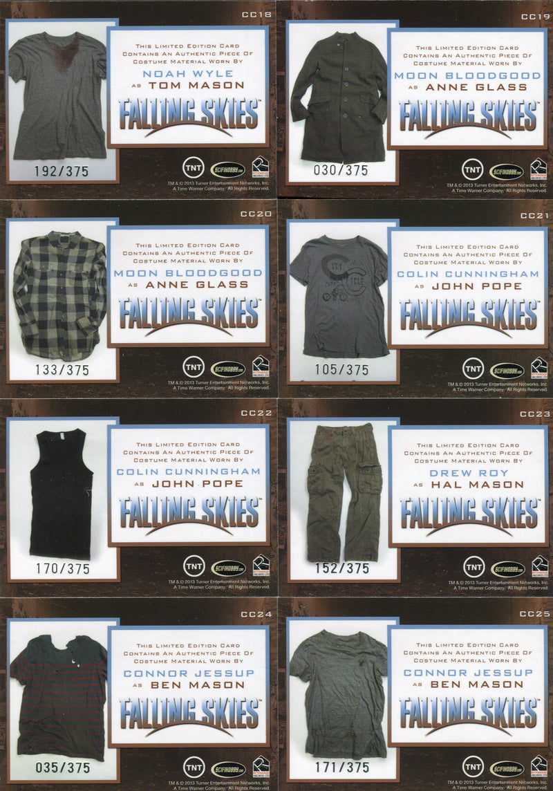 Falling Skies Season 2 Premium Pack Costume Card Set 19 Cards - TvMovieCards.com