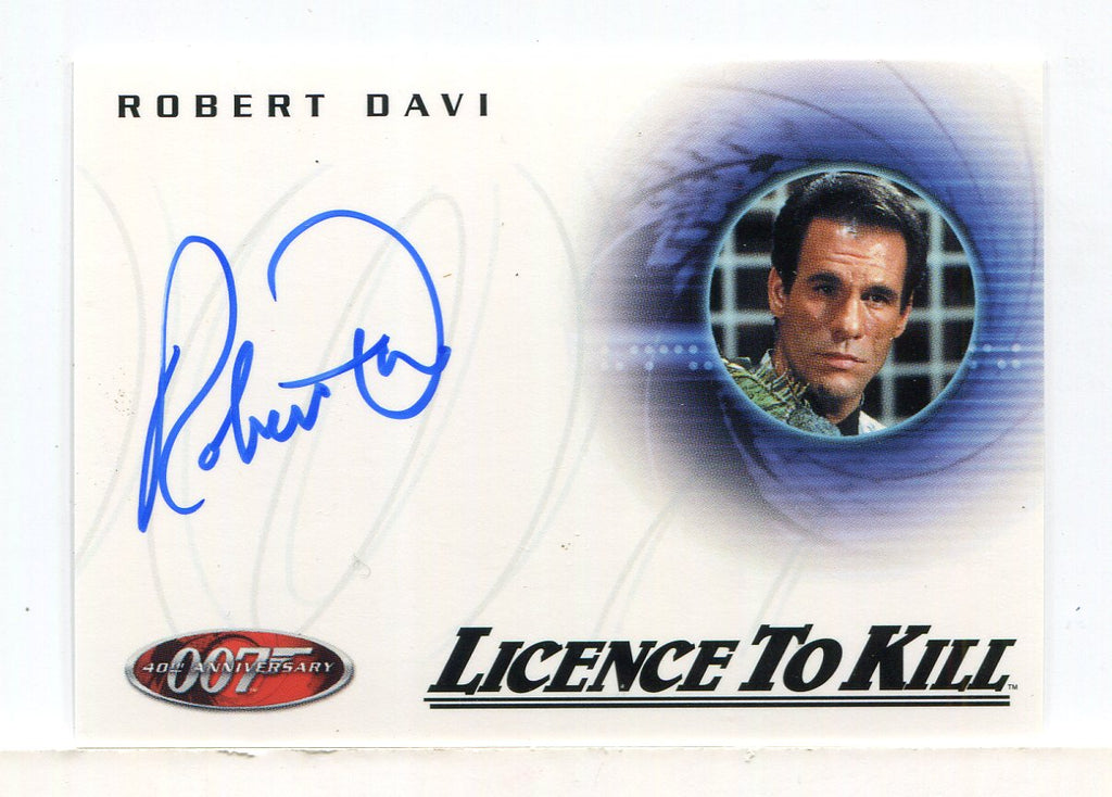James Bond 40th Anniversary Expansion Robert Davi Autograph Card
