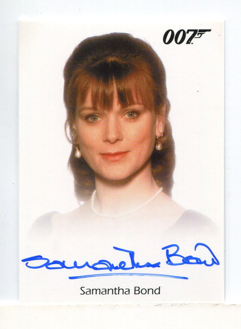 James Bond Archives 2015 Edition Samantha Bond Autograph Card - TvMovieCards.com